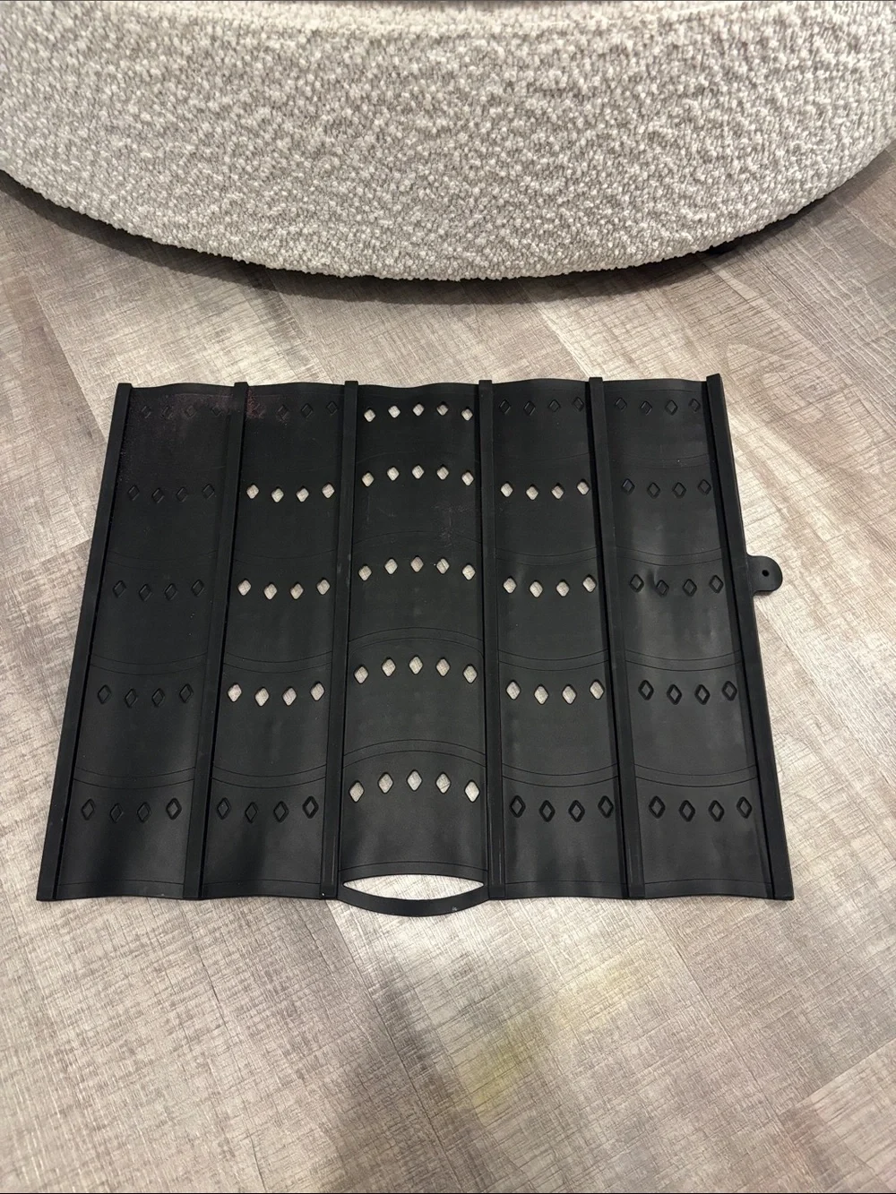 Black Foldable Bathroom Sink Cover